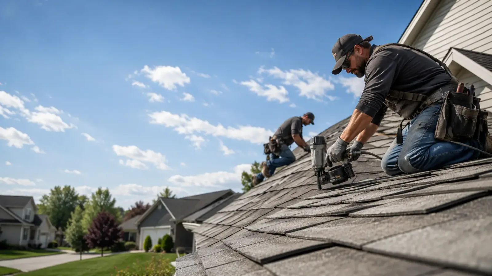 Storm Damage Roof Repair in Slovan, PA near me